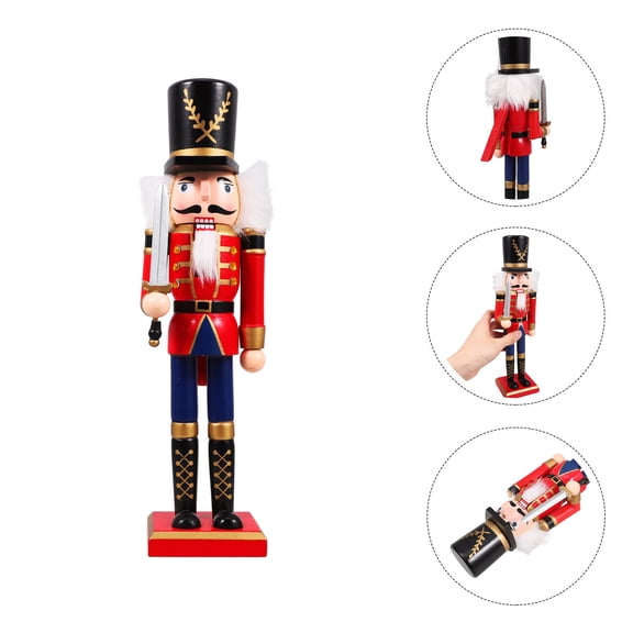 FONDOTIN Nutcracker Figures 1Set 11.8x3.3x2.6in Multi-Colored for Christmas and Holidays