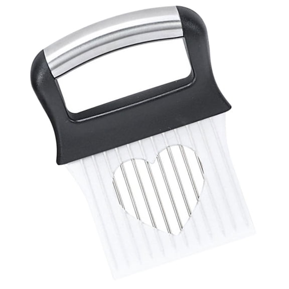 FONDOTIN Onion Fork Onion Slicer Helper Black ABS 1Pack