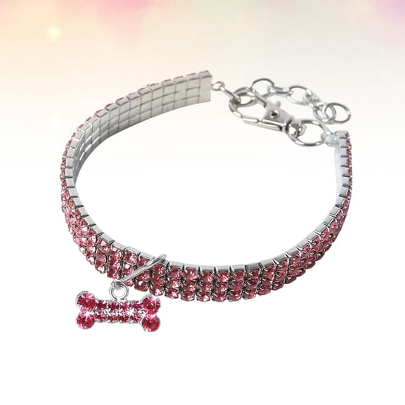 FONDOTIN Puppy Choker Chain Elastic Metal Collar for Pet 1Pcs