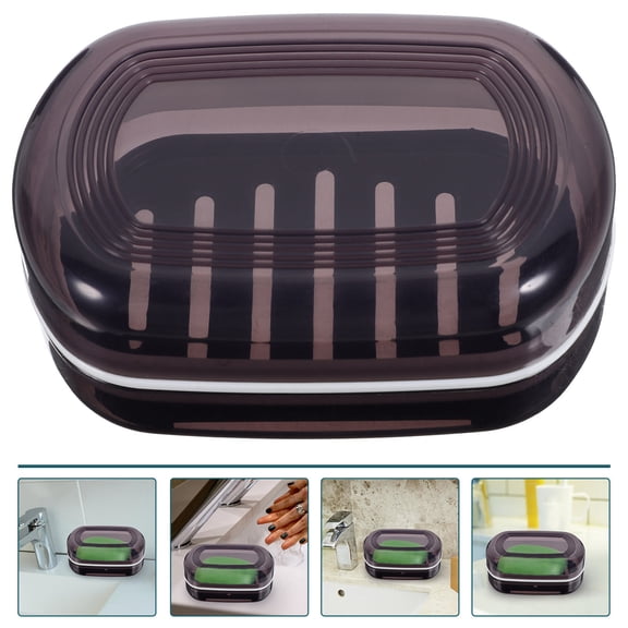 FONDOTIN Portable Soap Box in Rectangular Shape for Bathroom 1Set