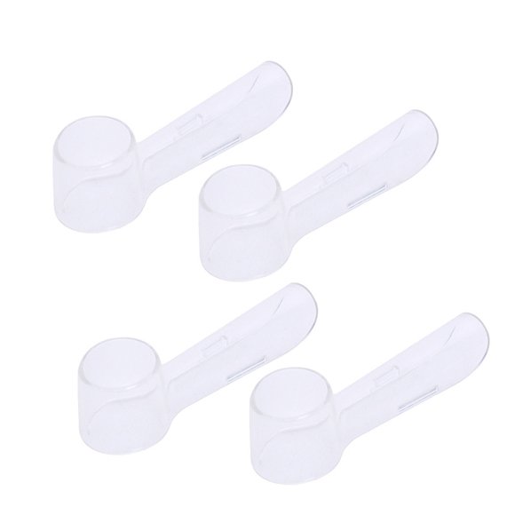 FONDOTIN Practical Electric Toothbrush Cover for Oral Round Replacement Heads Travel Size Transparent Plastic