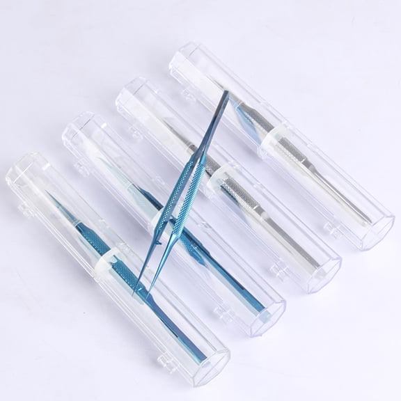 FONDOTIN Precision Angled Tweezers Metal Titanium Alloy Suitable for Laboratory Electronics and Jewelry Use