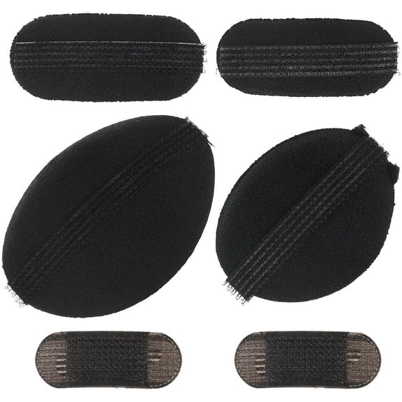 FONDOTIN Soft Sponge Hair Styling Clips Black 4 x Hair Clips for Women Practical Use