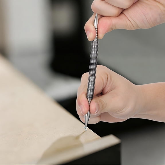 FONDOTIN Nail Setter Punch Spring Loaded Tool Steel for Professionals 1Pack