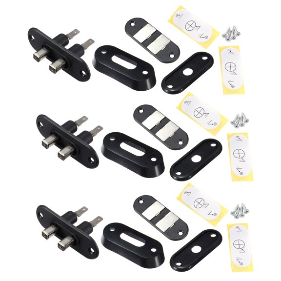 FONDOTIN Push Pull Sliding Door Lock Switch Actuator for Universal Car Door Lock System