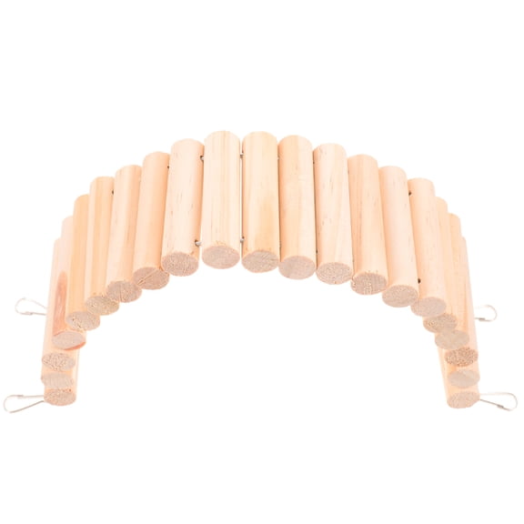 FONDOTIN Hamster Exploring Toy Hamster Ladder Beech Wood 1Pack for Indoor Playtime