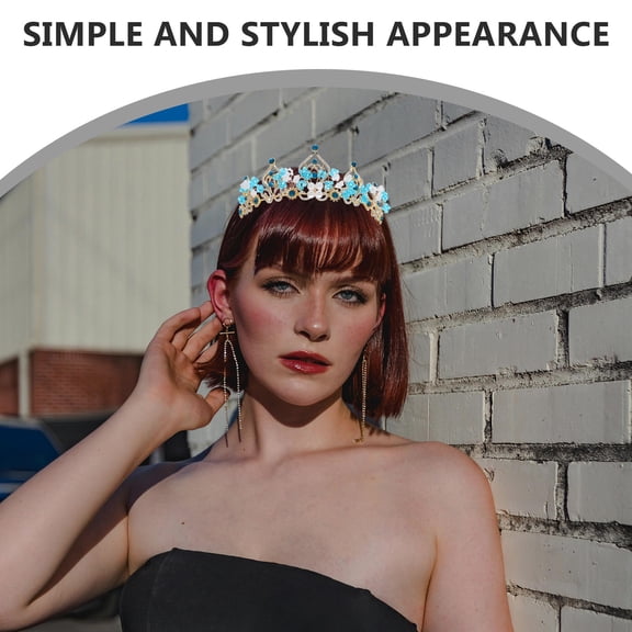 FONDOTIN Bridal Rhinestone Hairpiece with Sky Crystals, Elegant Wedding Hair Accessories Set for Brides and Special Occasions