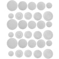 thumbnail image 1 of FONDOTIN Furniture Hole Concealer Round Plastic Plug Caps White 150pcs For Wooden Surfaces, 1 of 8