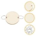 thumbnail image 1 of FONDOTIN Round Wooden Slices With Iron Loops Set 50Pcs Date Reminder Discs For Home Decoration Family Use, 1 of 8