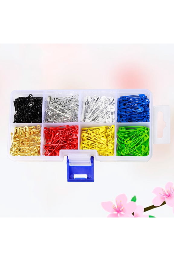 Safety Pins 400Pcs for Clothing Pin Brooches Safety Pin Golden Black Green Blue Red Yellow