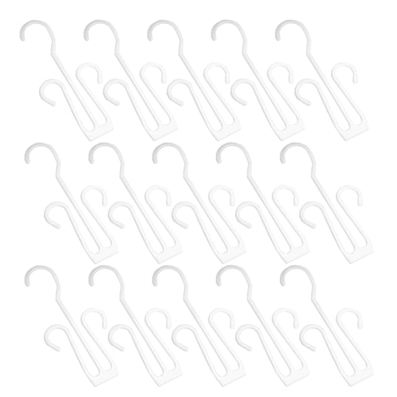 FONDOTIN Shoe Rack with Hooks 25Pcs Wall Mounted for Bathroom Plastic