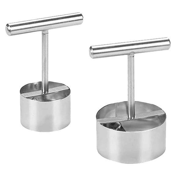 FONDOTIN 2Pcs Metal Fruit Core Remover with Comfortable Grip Dishwasher Safe