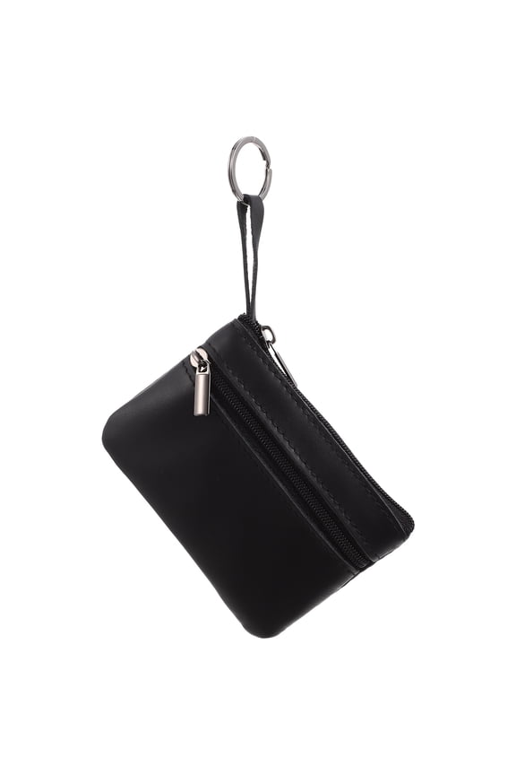 Versatile Black Small Change Purse with Zipper for Everyday Carry