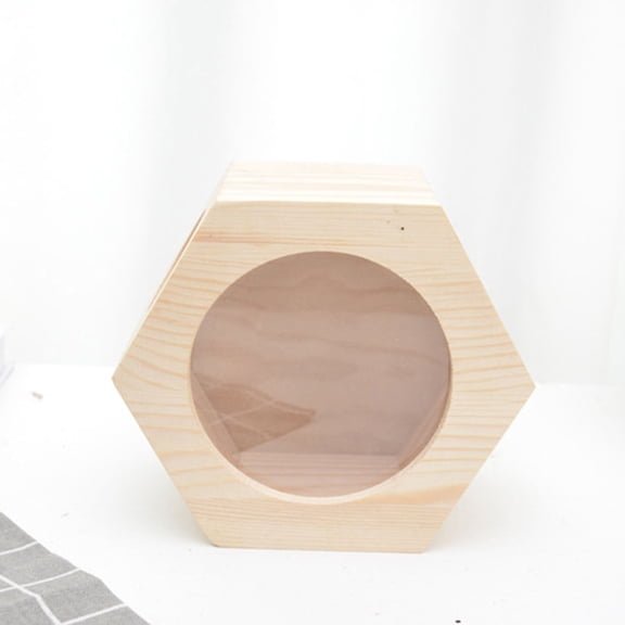 FONDOTIN Premium Wood Hamster House Beige Pet Supplies Small Cage Hideout for Hamsters Rats