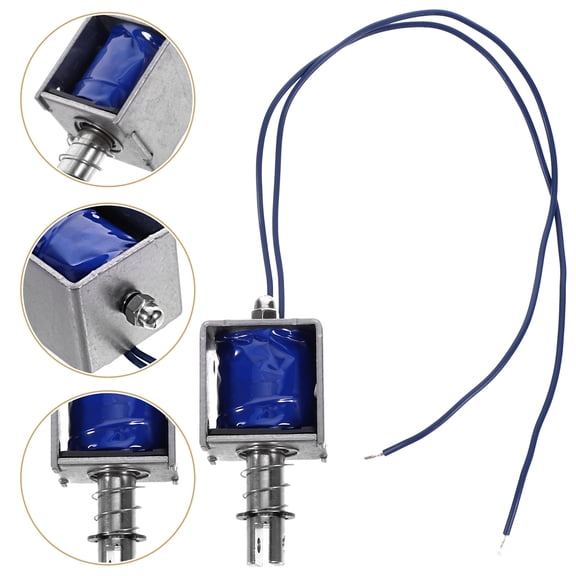 FONDOTIN 12V Push Pull Solenoid Electromagnet, Linear Motion Metal Electronic Component for Industrial Use