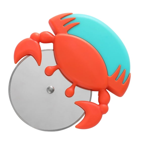 FONDOTIN Multi Color Crab Design Pizza Cutter Roller Wheel for Precise Pizza Slicing