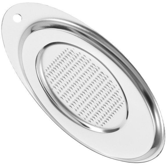 FONDOTIN Portable Ginger Garlic Grinder Silver Food Preparation Tool for Cooking 1Pcs