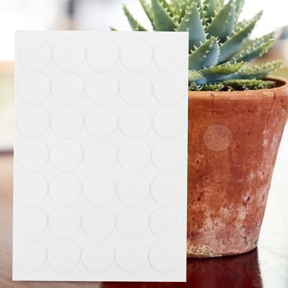 FONDOTIN Double Sided Sticky Fixers Tape, Strong Adhesive White Transparent Removable Stickers for Home and Office Use