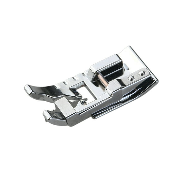 FONDOTIN Silver Overcast Presser Foot for Sewing Machines Durable Metal