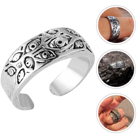 FONDOTIN Women's Evil Eye Alloy 1 Piece Protective Charm for Costume Parties and Everyday Wear