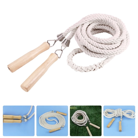 FONDOTIN Long Jump Rope Cotton Linen for School Group Training 1Set