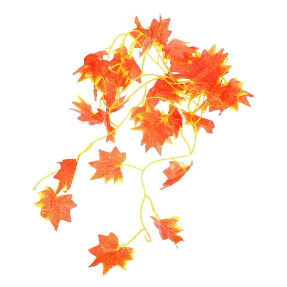 FONDOTIN 1Set Reptile Terrarium Decor Orange Imitated Vine Plant Safe Material