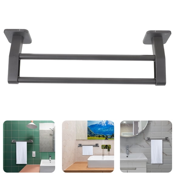 FONDOTIN Towel Holders for Bathroom Wall 1Pack No Drilling Required Quick Drying Rectangular Shape