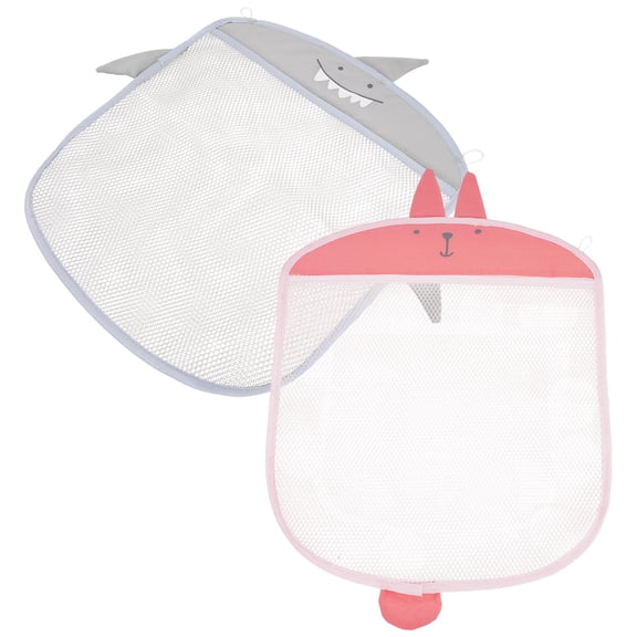 FONDOTIN Toy Holder for Bathtub Mesh Bath Toy Organizer Polyester Children and Parents 2Pcs