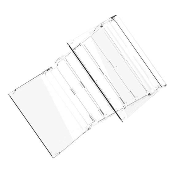 FONDOTIN White Transparent Game Cards Storage Case for Desktop and Drawer Organization