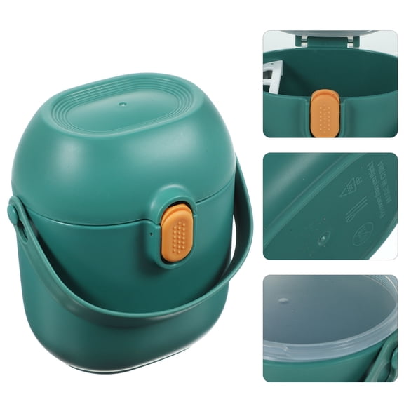 FONDOTIN Portable Green Formula Container with Scoop, Leak-Proof and Simple to Use