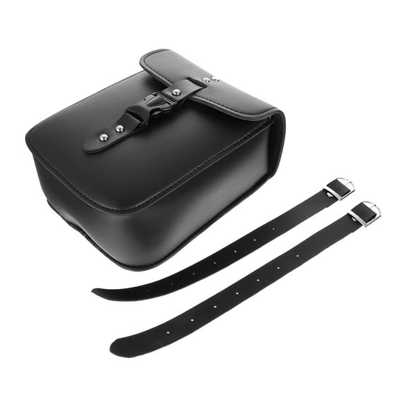 FONDOTIN Universal Motorcycle Side Case Leather Rectangular for Motorcyclists 1Set