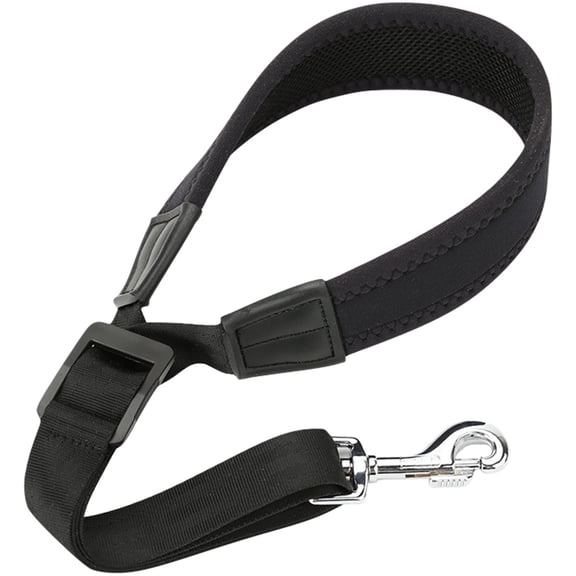 FONDOTIN Alto Tenor Soprano Sax Straps Saxophone Neck Strap Black Silicone 1Pack