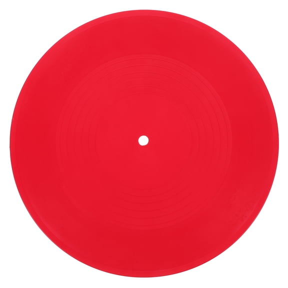 FONDOTIN Record Wall Hanging Ornament 1Pcs Red Plastic for Bar and Home Wall Decor