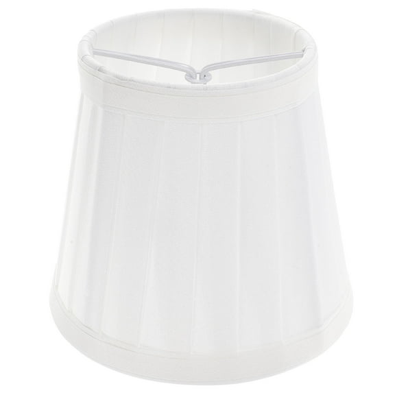 FONDOTIN White Cloth Lampshade for Home with Great Dustproof Effect and Sturdy Clamping Design Small Lampshade Fits Ceiling Lamp 6.3 Inches