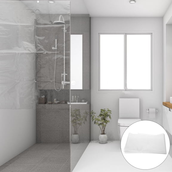FONDOTIN Window Privacy Sticker Self Adhesive Privacy Film for Bathroom Windows 1Pack