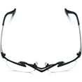 thumbnail image 1 of FONEX Pure Titanium Glasses Frame Men Semi Rimless Square Eyeglasses Eyewear ( 85763 Black ), 1 of 9
