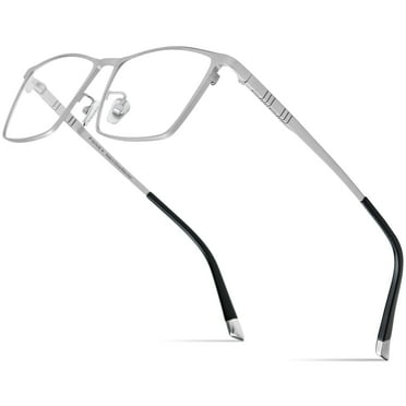 FONEX Titanium Eyeglasses Frame for Men,Square Eyewear Full Optical Glasses