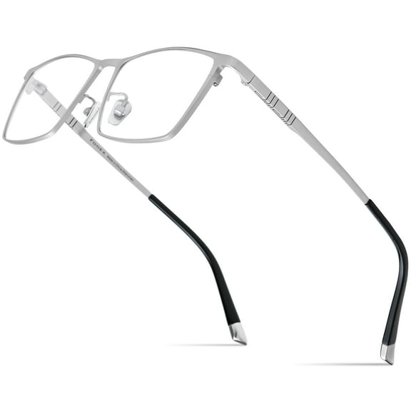 FONEX Titanium Eyeglasses Frame for Men,Square Eyewear Full Optical Glasses