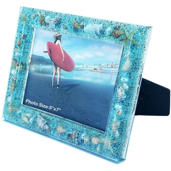 FONMY Picture Frames 5x7 Seascape Beach Ocean Acrylic Frame