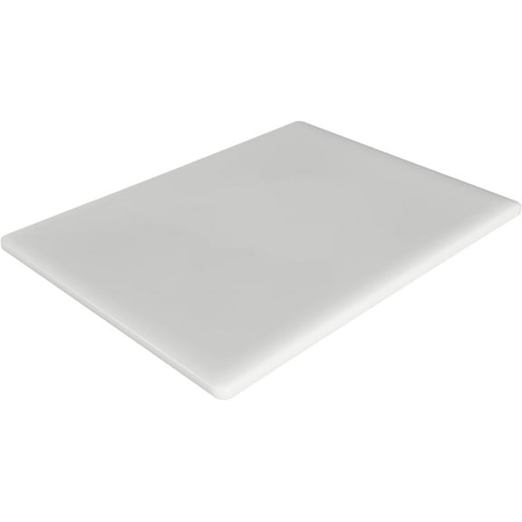FONTEME White Color Coded Polypropylene Cutting Board 12" x 18" x 1/2" | Non-Slip Surface | Dishwasher Safe | Great For Vegetable, Fruit, Meat, Chicken, Fish, Cheese, Bread, And More. WHITE [1PK]