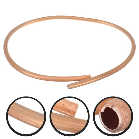 FONWILYO 1 Set Refrigeration Tubing Copper Pipe for Freezers 100X0.5In Golden