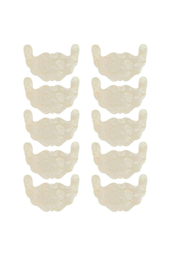 10 Pairs Self Adhesive Body Tape for Breasts in Khaki for Strapless and Sheer Dresses