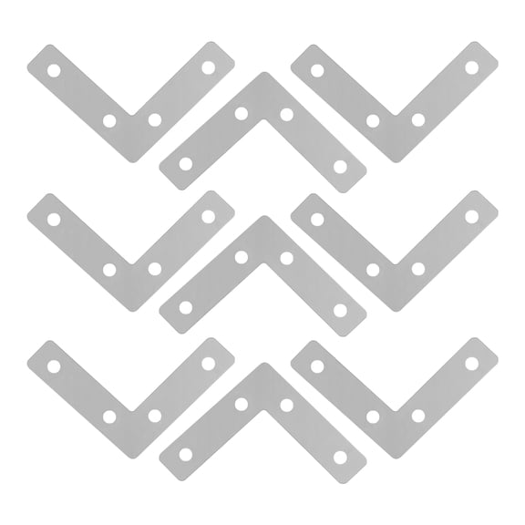 FONWILYO 10Pcs Easy to Install L-Shape Metal Braces for Construction and Repair Projects