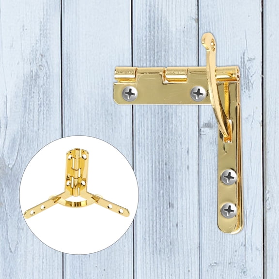 FONWILYO 10Pcs Folding Lid Support Hinge Iron for present Box L-Shaped 1.6x1.6x1.2in