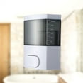 thumbnail image 1 of FONWILYO 1Pack Rectangular PP Liquid Soap Container Wall Mounted Dispenser For Hotel Supplies, 1 of 8