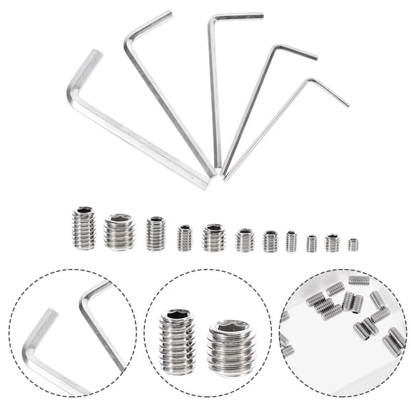 FONWILYO 240Pcs Flush Installation Grub Screw 304 Stainless Steel for Home and Garage Use