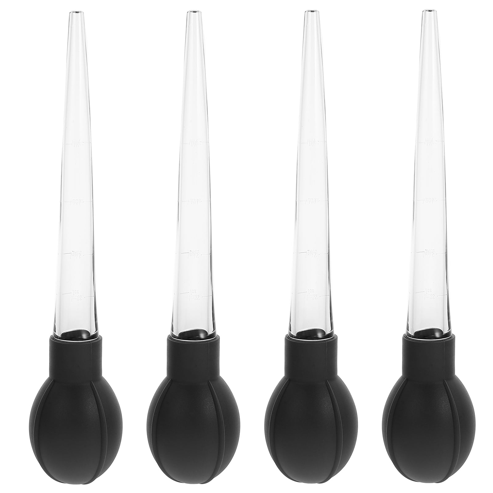 FONWILYO 30cm Plastic Pipettes Calibrated Dropper For Cooking Baking Daily Use 4Pcs Large Scale