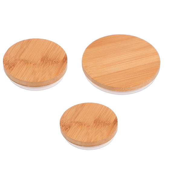 FONWILYO 3Pcs Bamboo Lid for Coffee Mugs Heat Retention Air Tightness Modern Design for Home and Office