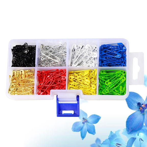 FONWILYO 400Pcs Safety Pins Small Curved Design for Clothes and Crafts Home Use and Sewing Projects
