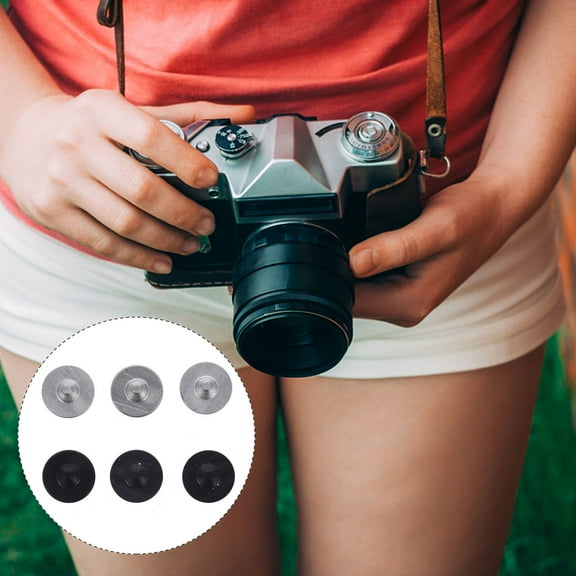 FONWILYO 6Pcs Flat Shutter Button Camera Shutter Release Button for Camera Users 1.00X1.00X0.70cm